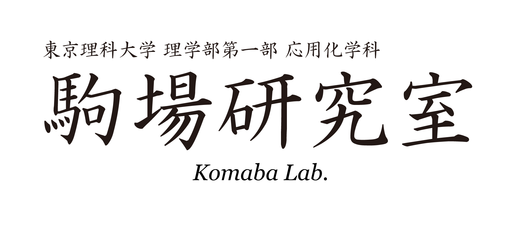 理学部第一部応用化学科 駒場研究室